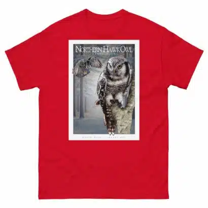 Northern Hawk-Owl - Unisex classic tee - Image 4