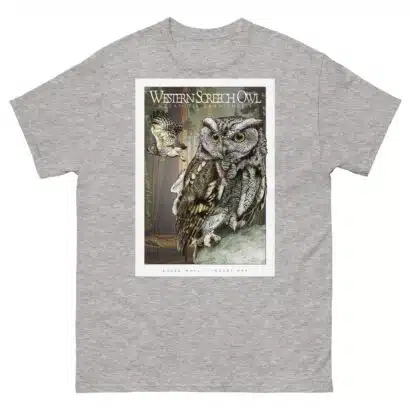 Western Screech Owl - Unisex classic tee - Image 10