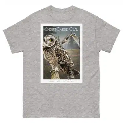 Short-Eared Owl - Unisex classic tee - Image 10