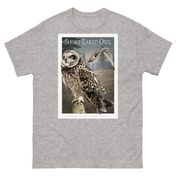 Short-Eared Owl - Unisex classic tee - Image 10