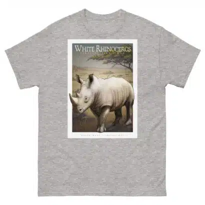 White Rhinoceros - Unisex classic tee - Image 10