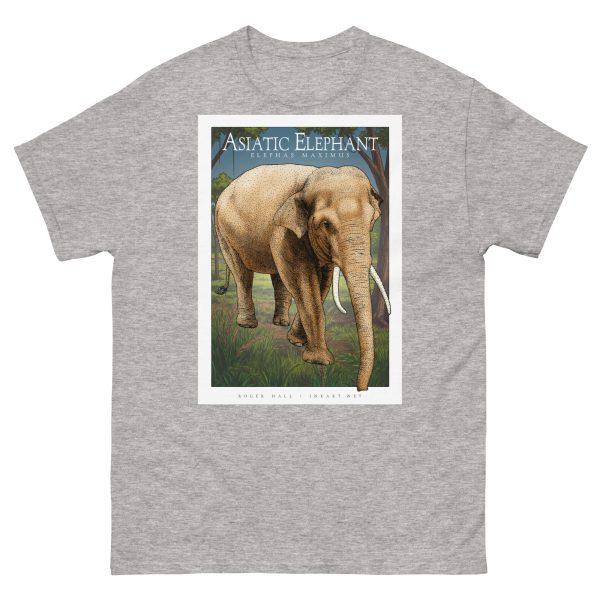 Asiatic Elephant - Unisex classic tee - Image 10