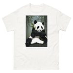 Fine art illustration of a Giant Panda printed on a high-quality 100% unisex cotton t-shirt.