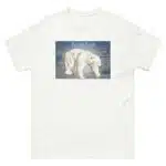 Fine art illustration of a Polar Bear printed on a high-quality 100% unisex cotton t-shirt.