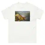 Fine art illustration of a Galapagos Land Iguana printed on a high-quality 100% unisex cotton t-shirt.