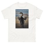 Fine art illustration of a Flightless Cormorant printed on a high-quality 100% unisex cotton t-shirt.