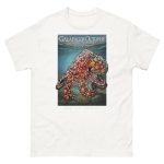 Fine art illustration of a Galapagos Octopus printed on a high-quality 100% unisex cotton t-shirt.