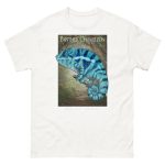 Fine art illustration of a Panther Chameleon printed on a high-quality 100% unisex cotton t-shirt.