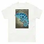 Fine art illustration of a Panther Chameleon printed on a high-quality 100% unisex cotton t-shirt.