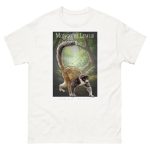 Fine art illustration of a Mongoose Lemur printed on a high-quality 100% unisex cotton t-shirt.