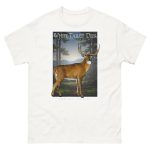 Fine art illustration of a White-Tailed Deer printed on a high-quality 100% unisex cotton t-shirt.
