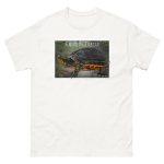 Fine art illustration of a Chicken Turtle printed on a high-quality 100% unisex cotton t-shirt.