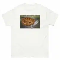 Fine art illustration of an Ornate Diamondback Terrapin printed on a high-quality 100% unisex cotton t-shirt.