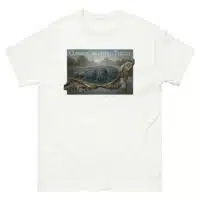 Fine art illustration of a Common Snapping Turtle printed on a high-quality 100% unisex cotton t-shirt.