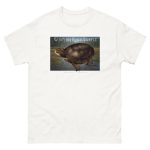 Fine art illustration of a Western Pond Turtle printed on a high-quality 100% unisex cotton t-shirt.