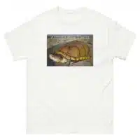 Fine art illustration of an Arizona Mud Turtle printed on a high-quality 100% unisex cotton t-shirt.