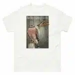 Fine art illustration of a Red-Shouldered Hawk printed on a high-quality 100% unisex cotton t-shirt.