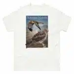 Fine art illustration of a Northern Harrier printed on a high-quality 100% unisex cotton t-shirt.