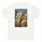 Fine art illustration of a Red-Tailed Hawk printed on a high-quality 100% unisex cotton t-shirt.