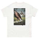 Fine art illustration of a Cooper's Hawk printed on a high-quality 100% unisex cotton t-shirt.