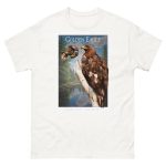 Fine art illustration of a Golden Eagle printed on a high-quality 100% unisex cotton t-shirt.