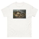 Fine art illustration of a Southern Hognose Snake printed on a high-quality 100% unisex cotton t-shirt.