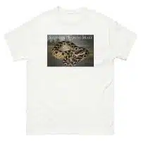 Fine art illustration of a Southern Hognose Snake printed on a high-quality 100% unisex cotton t-shirt.