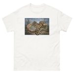 Fine art illustration of a Sonoran Gopher Snake printed on a high-quality 100% unisex cotton t-shirt.