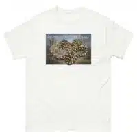 Fine art illustration of a Sonoran Gopher Snake printed on a high-quality 100% unisex cotton t-shirt.