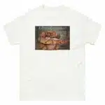 Fine art illustration of an Eastern Copperhead printed on a high-quality 100% unisex cotton t-shirt.