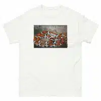 Fine art illustration of an Eastern Milk Snake printed on a high-quality 100% unisex cotton t-shirt.