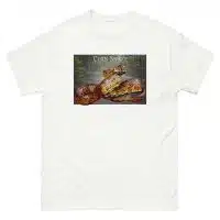 Fine art illustration of a Corn Snake printed on a high-quality 100% unisex cotton t-shirt.