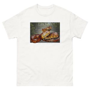 Fine art illustration of a Corn Snake printed on a high-quality 100% unisex cotton t-shirt.