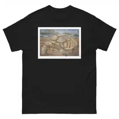 African Spurred Tortoise - Unisex classic tee - Image 3