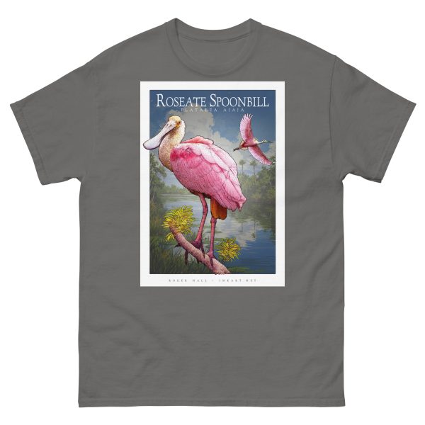 Roseate Spoonbill - Unisex classic tee - Image 5