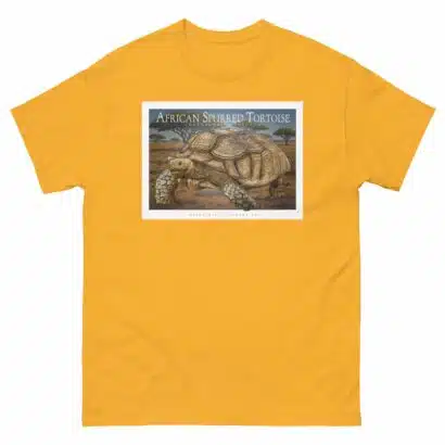 African Spurred Tortoise - Unisex classic tee - Image 9