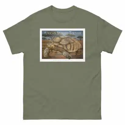 African Spurred Tortoise - Unisex classic tee - Image 6