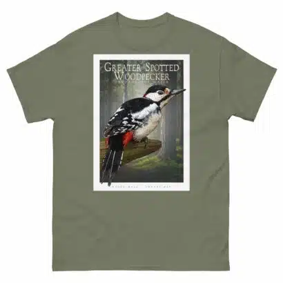 Greater Spotted Woodpecker - Unisex classic tee - Image 6