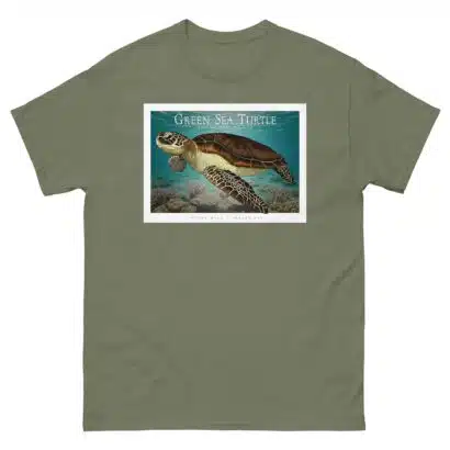 Green Sea Turtle - Unisex classic tee - Image 6