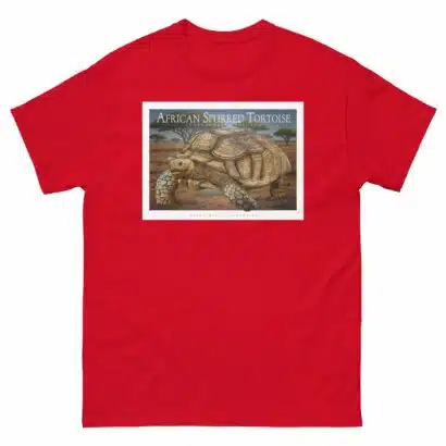 African Spurred Tortoise - Unisex classic tee - Image 4