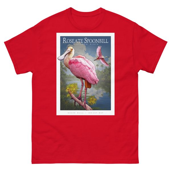 Roseate Spoonbill - Unisex classic tee - Image 4