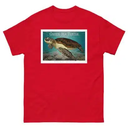 Green Sea Turtle - Unisex classic tee - Image 4