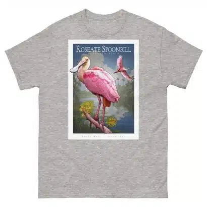 Roseate Spoonbill - Unisex classic tee - Image 10