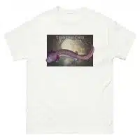 Fine art illustration of a Tennessee Cave Salamander printed on a high-quality 100% unisex cotton t-shirt.