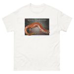 Fine art illustration of a Spring Salamander printed on a high-quality 100% unisex cotton t-shirt.