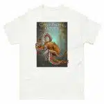 Fine art illustration of a Giant Pacific Octopus printed on a high-quality 100% unisex cotton t-shirt.