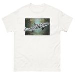 Fine art illustration of a Leopard Shark printed on a high-quality 100% unisex cotton t-shirt.