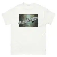 Fine art illustration of a Leopard Shark printed on a high-quality 100% unisex cotton t-shirt.