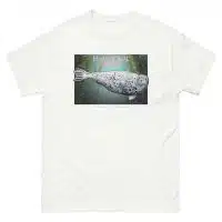 Fine art illustration of a Harbor Seal printed on a high-quality 100% unisex cotton t-shirt.