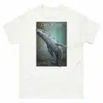 Fine art illustration of a Gray Whale printed on a high-quality 100% unisex cotton t-shirt.
